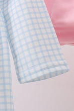 Load image into Gallery viewer, Blue animal smocked ruffle bloomer set
