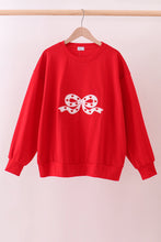 Load image into Gallery viewer, Red bow applique mom&amp;me top
