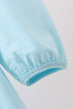 Load image into Gallery viewer, Blue heart applique dress
