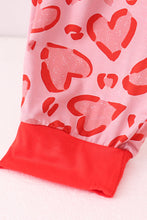 Load image into Gallery viewer, Red heart print bamboo pants
