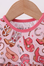 Load image into Gallery viewer, Pink cowgirl bamboo bubble
