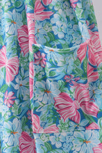 Load image into Gallery viewer, Blue I love MOMMY embroidery women dress
