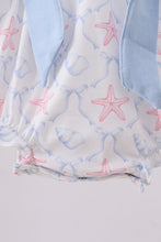 Load image into Gallery viewer, Blue starfish shell ruffle bubble
