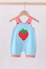 Load image into Gallery viewer, Blue strawberry applique bubble
