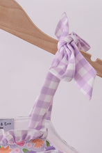 Load image into Gallery viewer, Purple floral Jesus loves me embroidery bubble
