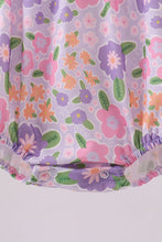 Load image into Gallery viewer, Purple floral Jesus loves me embroidery bubble
