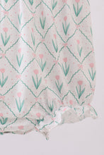 Load image into Gallery viewer, Bunny bow smocked bubble
