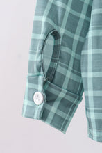 Load image into Gallery viewer, Duck embroidery button down plaid shirt
