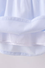 Load image into Gallery viewer, Blue duck embroidery stripe ruffle girl set
