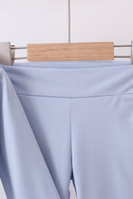 Load image into Gallery viewer, Blue active  flare pants set
