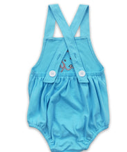 Load image into Gallery viewer, BLUE BABY BOY EMBROIDERY ROMPER
