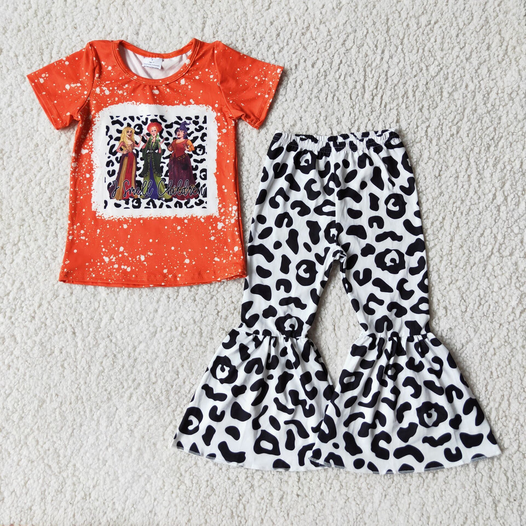HOCUS POCUS T WITH LEOPARD PRINT BELL PANT - SET | 2T & 3T only