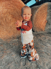 Load image into Gallery viewer, HOWDY HEIFER WITH COW PRINT BELL PANT - SET
