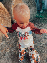 Load image into Gallery viewer, HOWDY HEIFER WITH COW PRINT BELL PANT - SET
