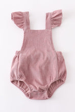 Load image into Gallery viewer, BLUSH VELOUR CORDUROY BUBBLE ROMPER
