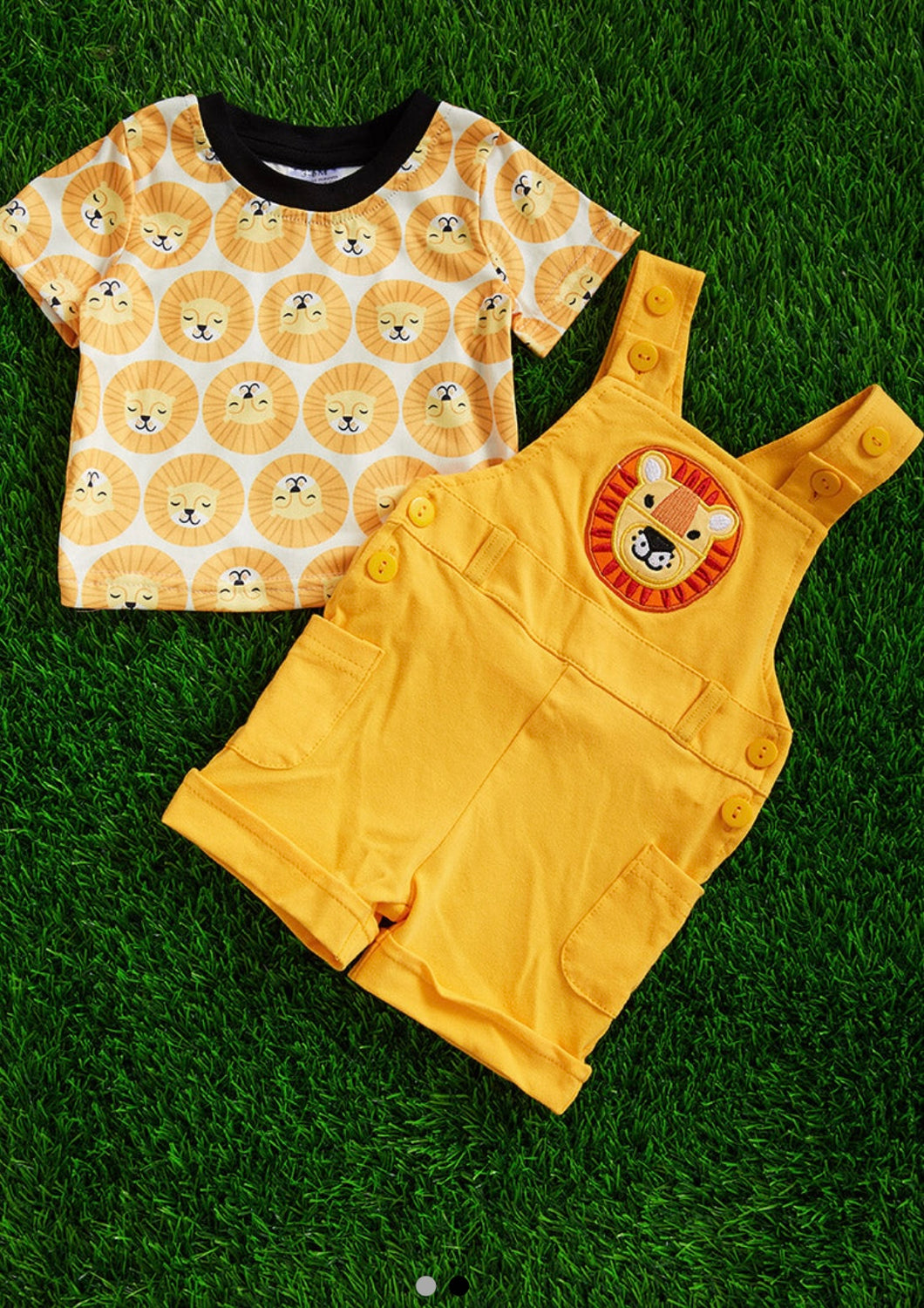 LION BOYS OVERALL SHORT SET