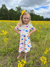Load image into Gallery viewer, BACK TO SCHOOL TWIRL DRESS
